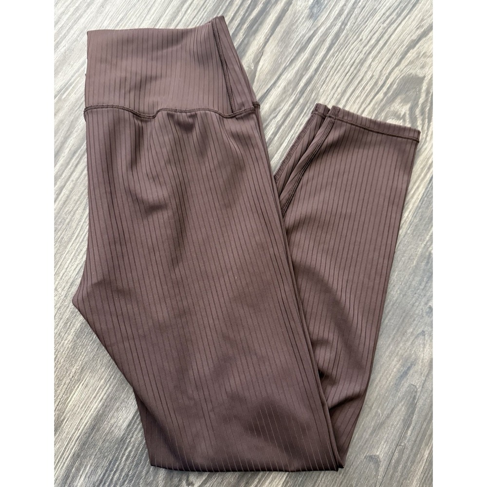 Vuori inversion rib knit legging‎ Java brown size small sporty yoga Pilates